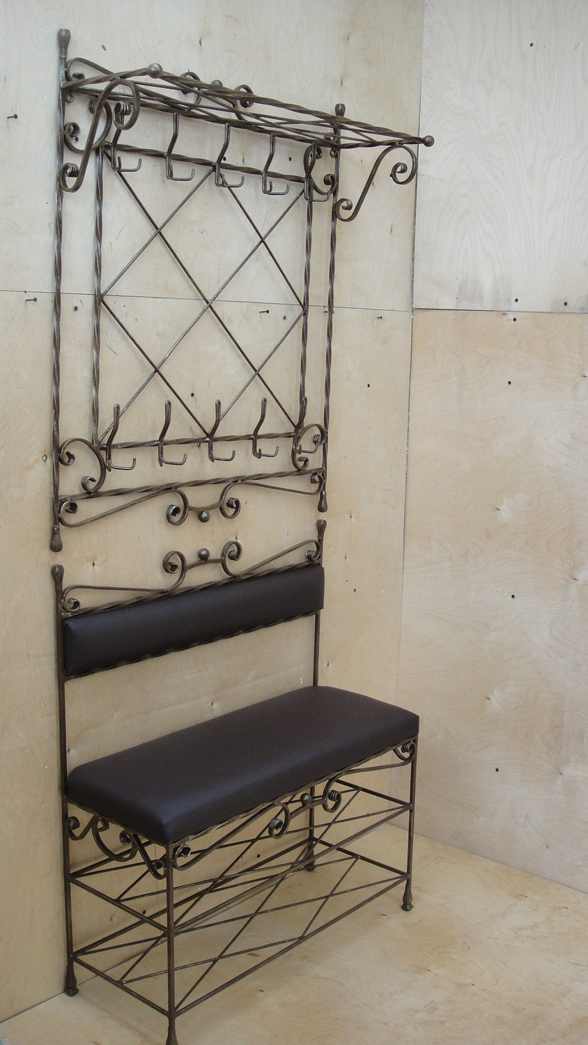 Прихожие цельные и из отдельных предметов, наборы мебели для прихожей и гостиной кованые магазин кованой мебели Иван кузнец